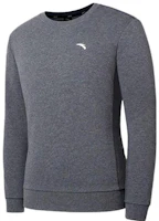 Anta Grey Pullover Crewneck Sweatshirt with Logo Print 952037759-3 Anta Grey Pullover Crewneck Sweatshirt with Logo Print 952037759-3