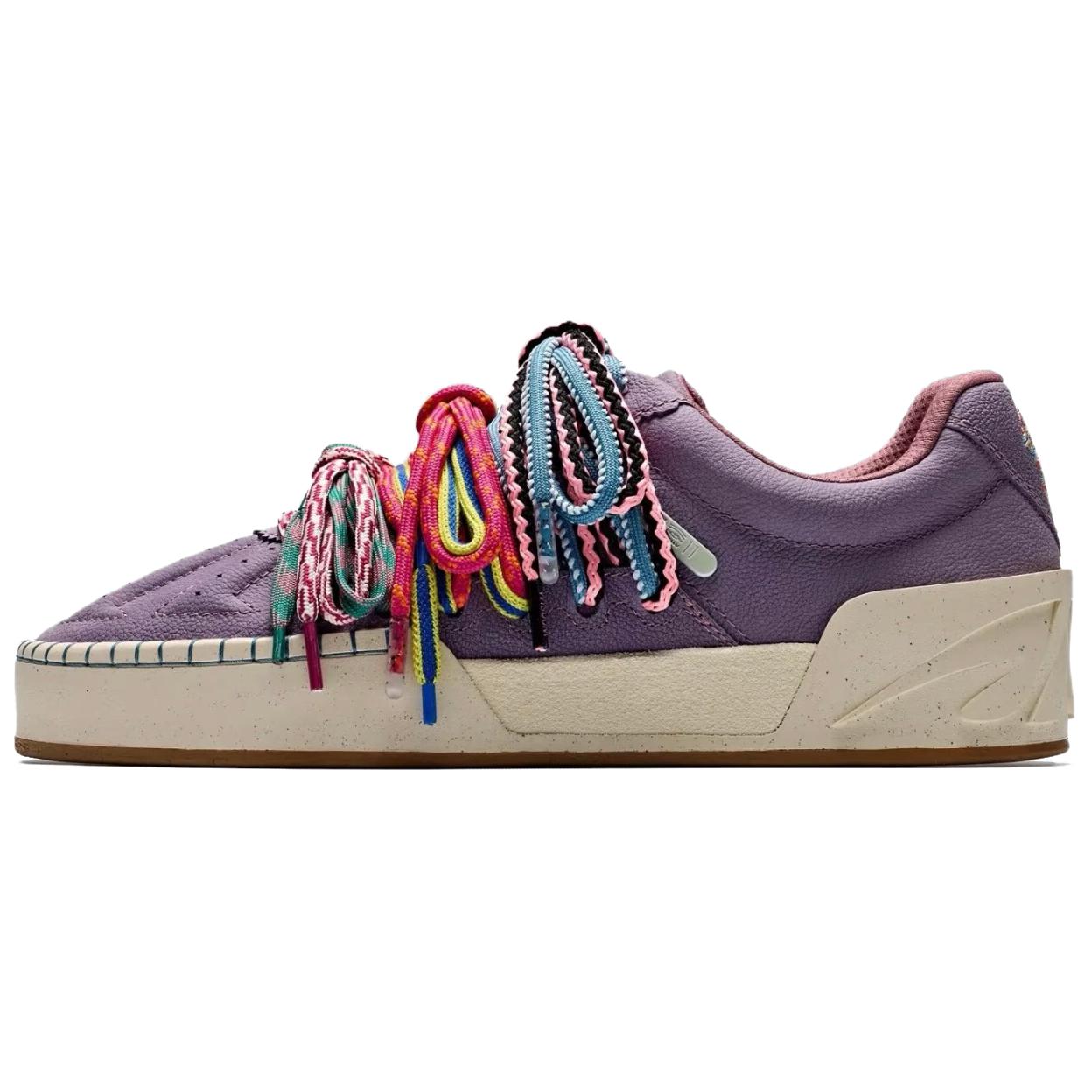 Anta Hélà Style "Court Artist" Low-Top Sneakers - Grey Purple, Casual Shoe. 112521810S-1
