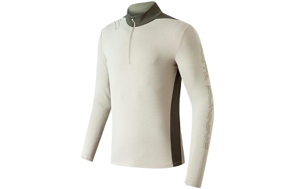 Anta Half-Zip Colorblock Sports Sweatshirt Light Smoke Gray 152145403-1