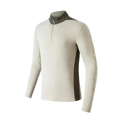 Anta Half-Zip Colorblock Sports Sweatshirt Light Smoke Gray 152145403-1