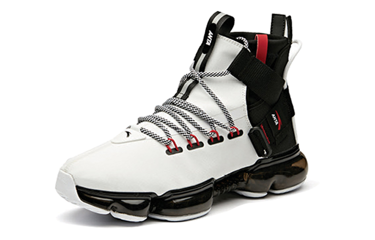 Lookbook Anta 安踏 防滑 高筒 戰鬥籃球鞋 男款 白黑