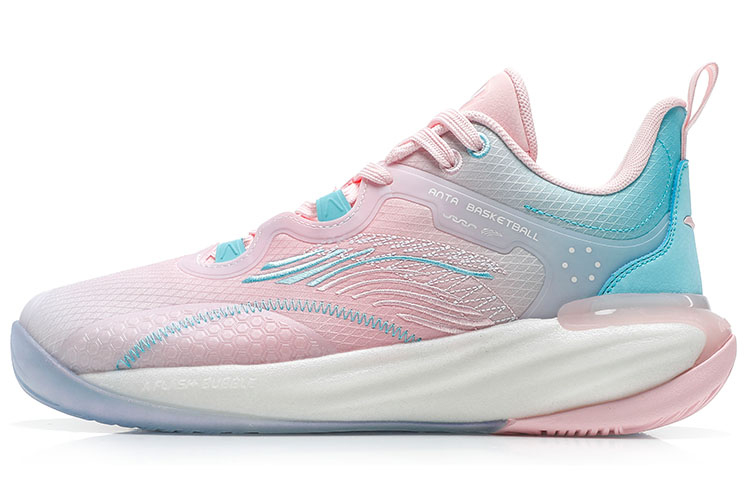 Anta High-Top Basketball 'Pink Blue White' 112221604Q-1