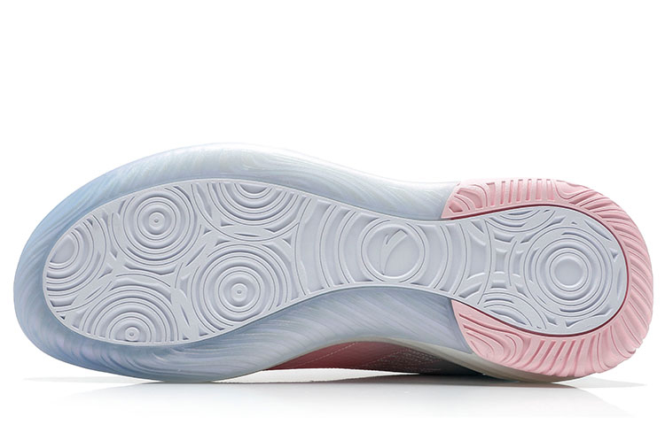 Anta High-Top Basketball 'Pink Blue White' 圖 6