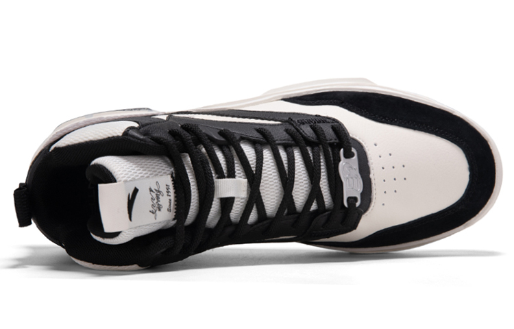Anta High-Top Casual Sneaker 'White Black' 圖 2