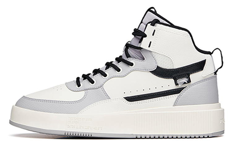 Anta High-Top Platform Sneakers 'White Grey' 912238011-2（cf）