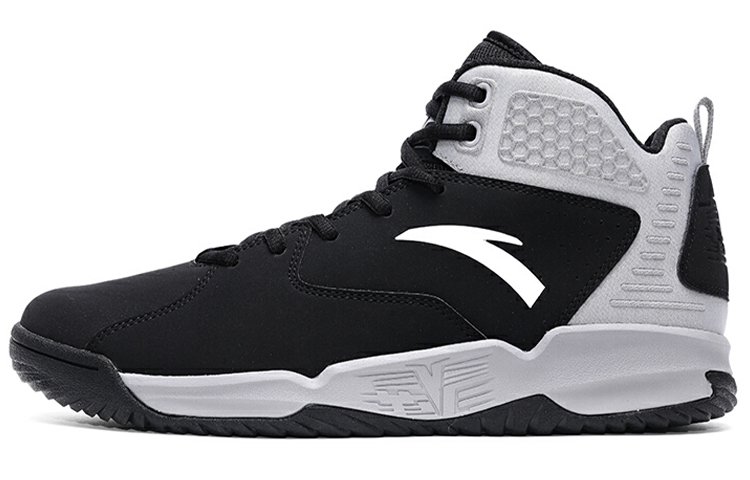 Anta High-Top Retro Basketball 'Black White' 91641102-1
