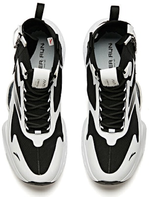 Anta High-Top Running Shoe 'Black and White' 91945500-6 Lookbook Anta High-Top Running Shoe 'Black and White' 91945500-6