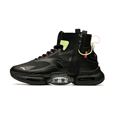 Anta High-Top Running Shoes 'Black Orange'