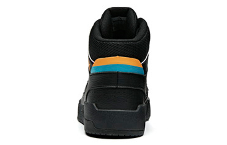 Shop Anta安踏 高筒 板鞋 男款 黑橙