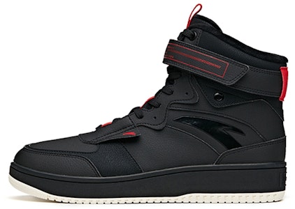 安踏 加絨休閒 包覆性防滑耐磨 高筒 板鞋 黑紅 Buy 安踏 加絨休閒 包覆性防滑耐磨 高筒 板鞋 黑紅