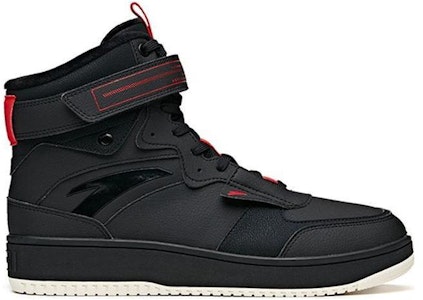 安踏 加絨休閒 包覆性防滑耐磨 高筒 板鞋 黑紅 Order 安踏 加絨休閒 包覆性防滑耐磨 高筒 板鞋 黑紅