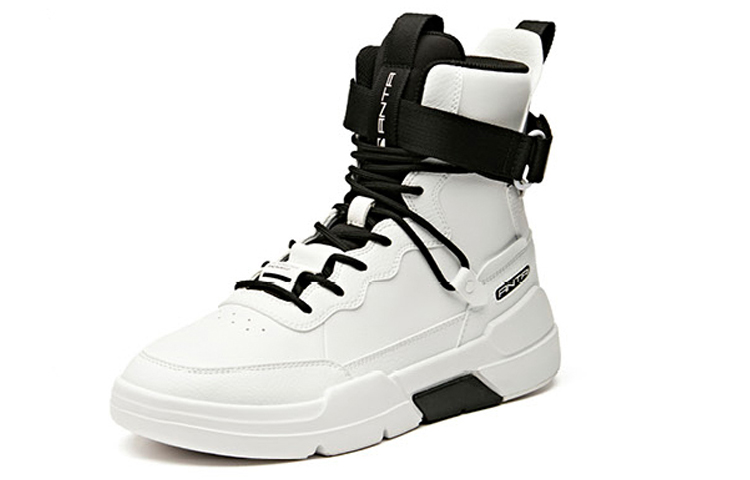 Lookbook 安踏高帮运动鞋“黑白色” 91948081-1