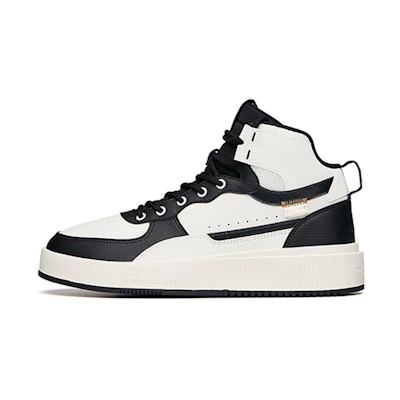 Anta High-Top Thick-Sole Skate Shoes 'White Black'