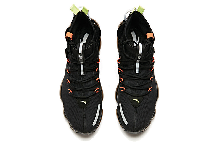 Lookbook 安踏 机能气垫高帮运动休闲鞋 黑色