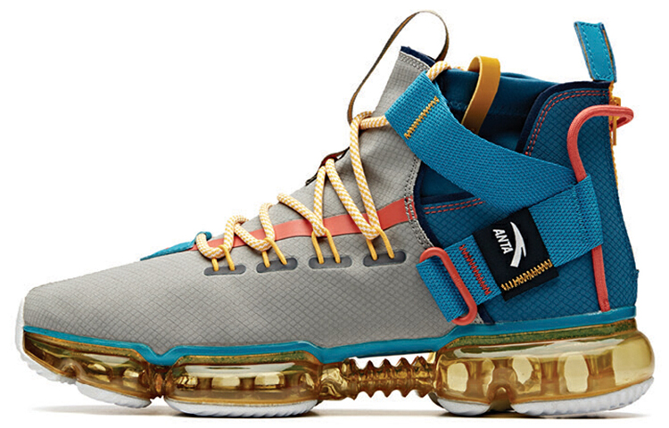 Anta High-Top 'Grey Orange Blue'