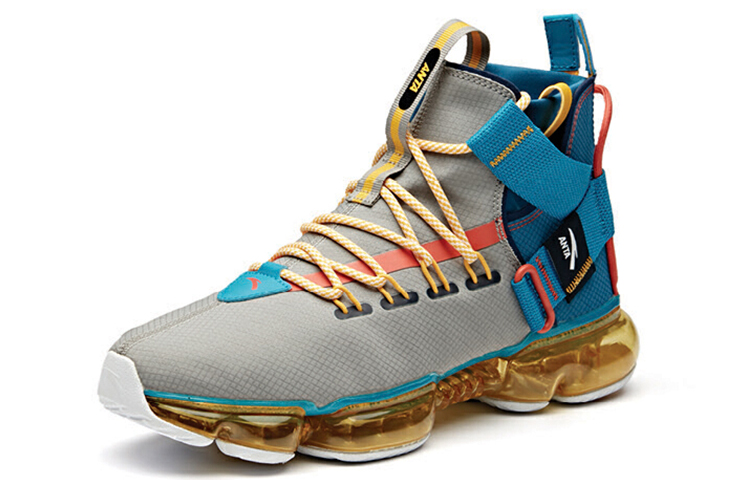 Anta High-Top 'Grey Orange Blue' 圖 2
