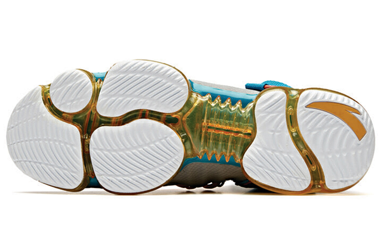 Anta High-Top 'Grey Orange Blue' 圖 5