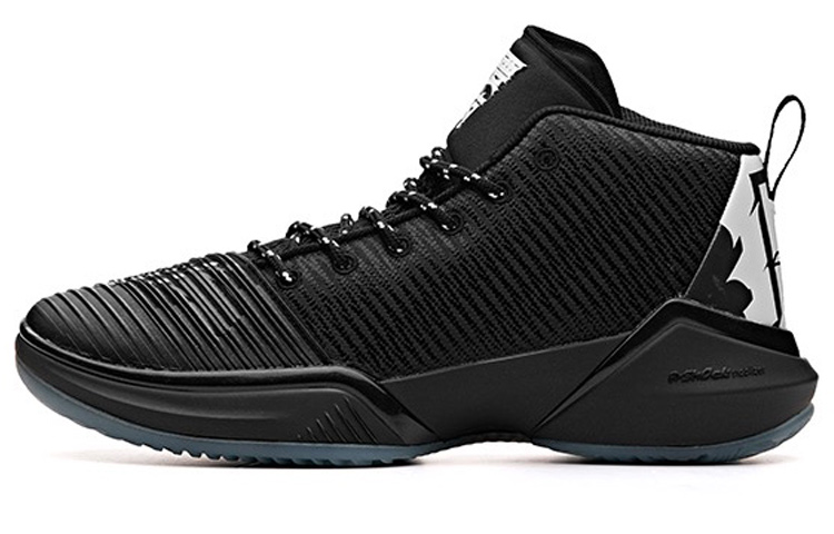 Anta High Top Basketball Shoes 'Black Blue' 11831111-1