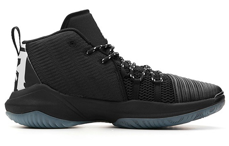 Anta High Top Basketball Shoes 'Black Blue' 圖 2