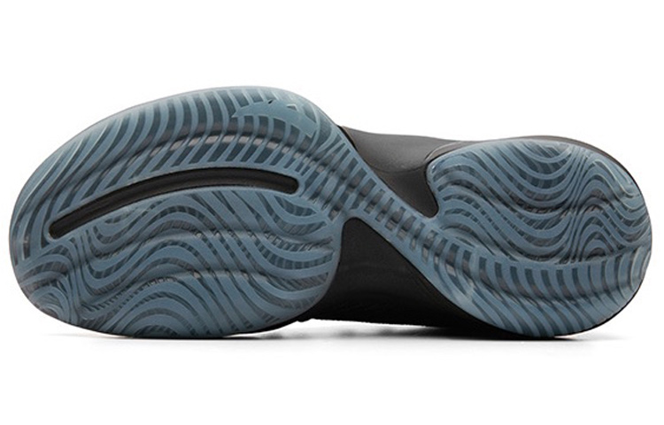 Anta High Top Basketball Shoes 'Black Blue' 圖 5