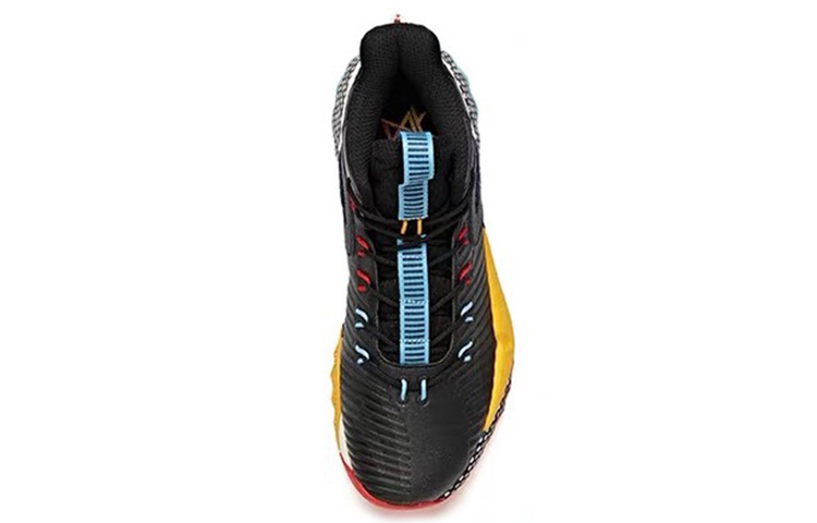 Anta Basketball Series Sneakers High 'Black Yellow' 圖 4