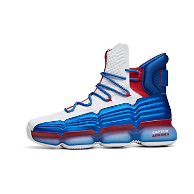 Anta High Top Basketball Shoes 'Blue Red White'