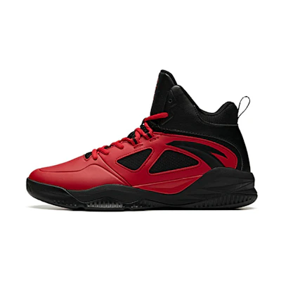 Anta High-Top Basketball 'Shock-Absorbing Red Black'