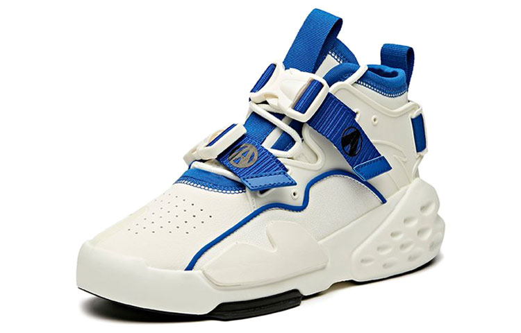 Anta High-Top Basketball 'White Blue' 圖 2