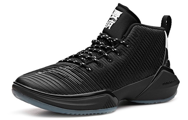 Lookbook Anta High Top Basketball Shoes 'Black Blue' 11831111-1