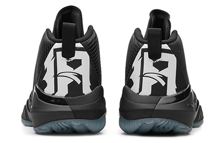 Shop Anta High Top Basketball Shoes 'Black Blue' 11831111-1