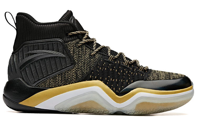 Order Anta High Top Basketball Shoes 'Black Gold Yellow' 11911609-6