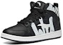 Order 安踏戶外潮流休閒高幫板鞋男款黑白