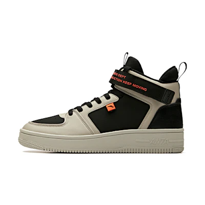 Anta High-Top Skate Shoe 'Black Grey'
