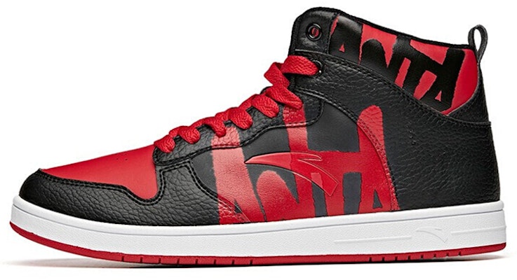 安踏時尚高幫板鞋 黑紅白 Buy 安踏時尚高幫板鞋 黑紅白