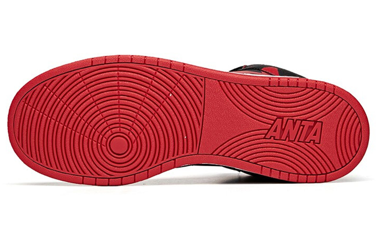 Anta High-Top Skate Shoe 'Black Red White' 圖 5