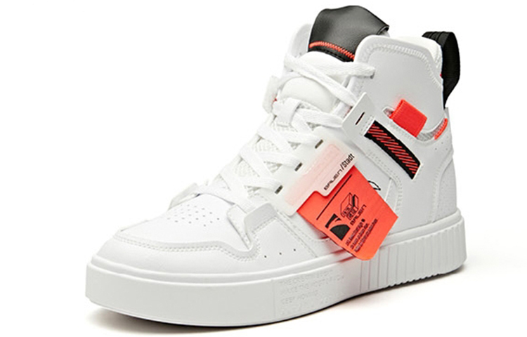 Anta High Top Skateboarding Shoes 'White Orange' 圖 3
