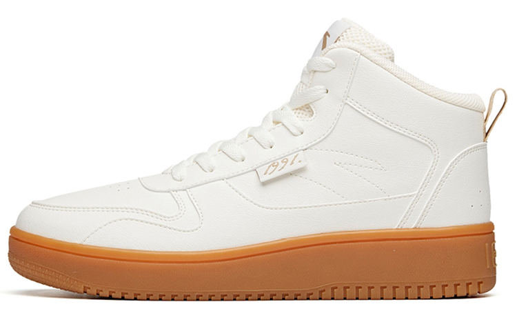 Anta High Top Skateboarding Shoes 'White Gum' 912038010-13