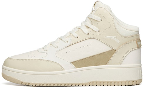 Anta安踏 織物 透氣拼接百搭休閒 耐磨包覆性 高筒 板鞋 男款 淺米白 Buy Anta安踏 織物 透氣拼接百搭休閒 耐磨包覆性 高筒 板鞋 男款 淺米白