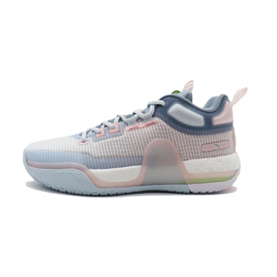 Anta BaDao Mid Top Basketball Shoes 'Blue Pink'