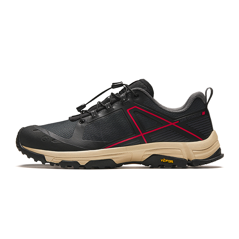 Anta Hiking Shoes 'Black Red Beige'