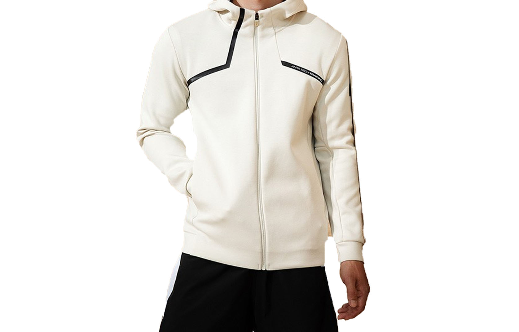 Anta Hooded Zip Jacket - Yimi Grey 152217711-1