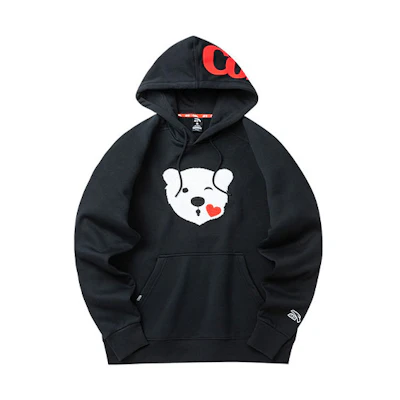 Anta Hoodie Black - Animal Print Pullover Lifestyle Series 152148703-2