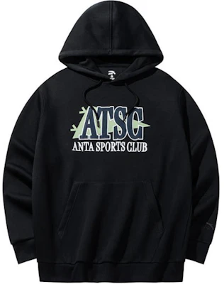 安踏字母印花黑色连帽衫 - 休闲系列 152438703-3 Buy 安踏字母印花黑色连帽衫 - 休闲系列 152438703-3