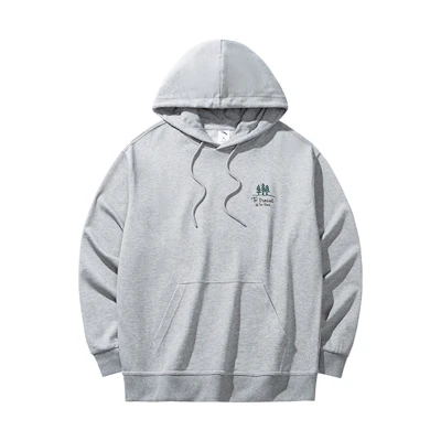Anta Hoodie Gray Floral Print Casual Style 152448733U-3