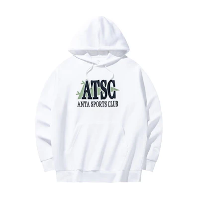 Anta Hoodie Pullover Snow White - Lifestyle Series Long Sleeve Sweatshirt 152438703-1