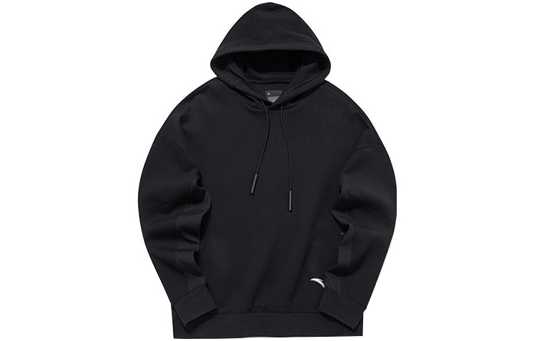 Anta Hot Series Black Oversized Hoodie Long Sleeve Sweatshirt 152130718-2