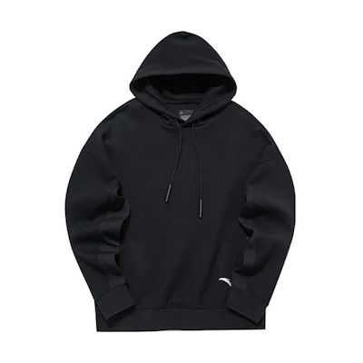 Anta Hot Series Black Oversized Hoodie Long Sleeve Sweatshirt 152130718-2
