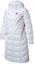 Order Anta Hype Series Unisex Long Down Jacket with Hooded Zip Design - Pure White 452210733-1