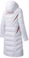 Lookbook Anta Hype Series Unisex Long Down Jacket with Hooded Zip Design - Pure White 452210733-1