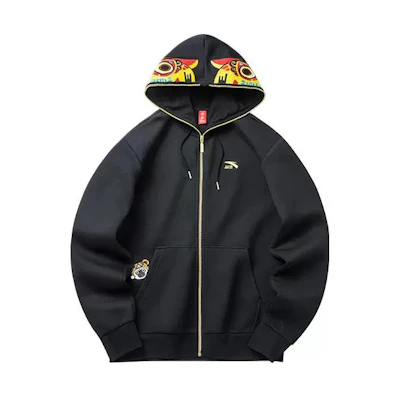 Anta I Am The King New Year Series Logo Zip Hoodie Black 152218719-3